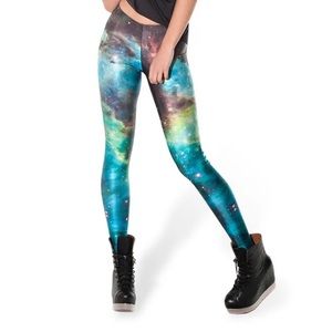 BlackMilk | Green Galaxy Leggings
